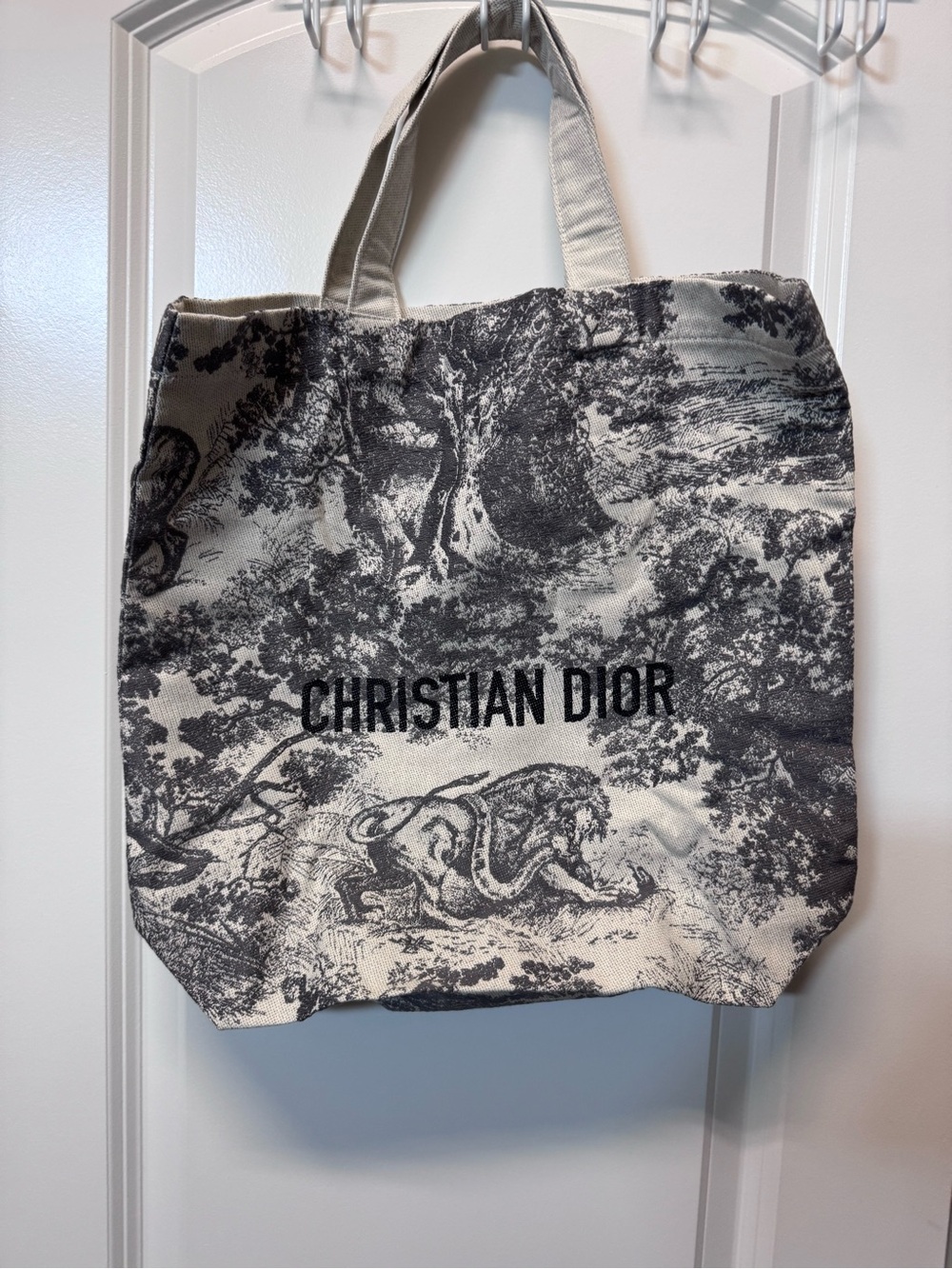 Christian Dior Toile de Jouy Canvas Tote. New in box!